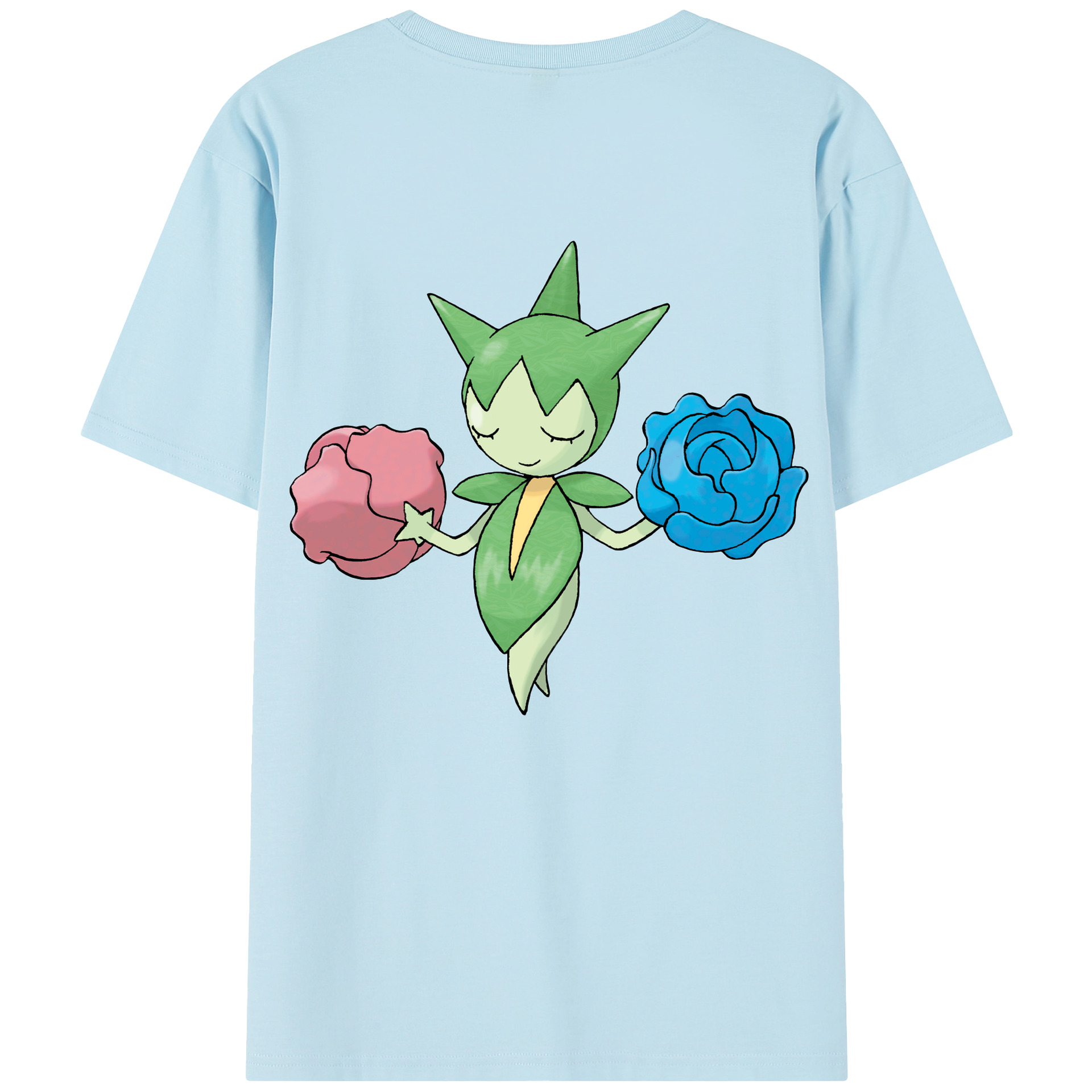 （画像用） ポケットモンスター Pokémon 綿100％半袖Tシャツ（背面プリント）